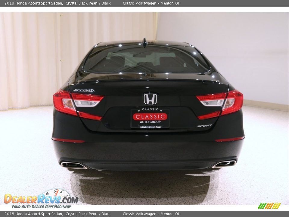 2018 Honda Accord Sport Sedan Crystal Black Pearl / Black Photo #21