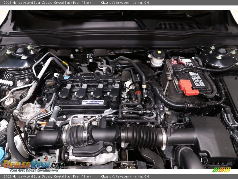 2018 Honda Accord Sport Sedan Crystal Black Pearl / Black Photo #22