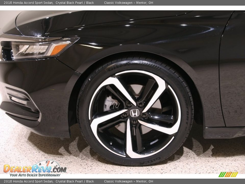 2018 Honda Accord Sport Sedan Crystal Black Pearl / Black Photo #23
