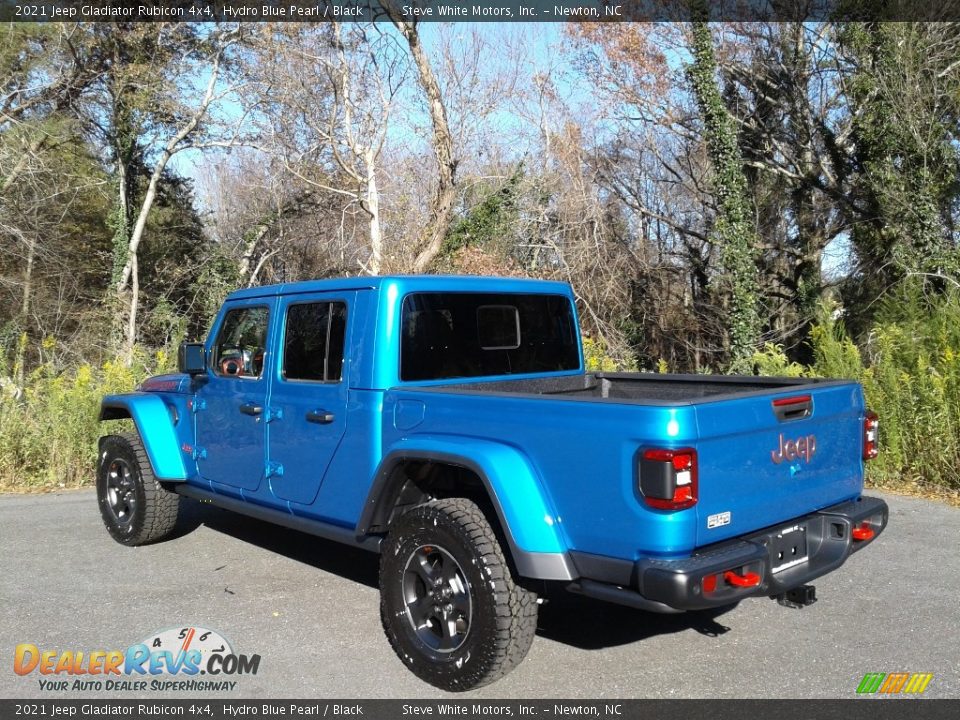 2021 Jeep Gladiator Rubicon 4x4 Hydro Blue Pearl / Black Photo #9