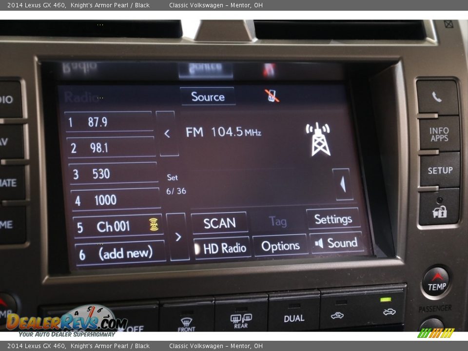 2014 Lexus GX 460 Knight's Armor Pearl / Black Photo #12