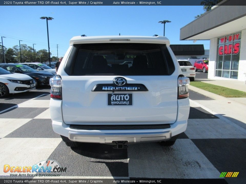 2020 Toyota 4Runner TRD Off-Road 4x4 Super White / Graphite Photo #4