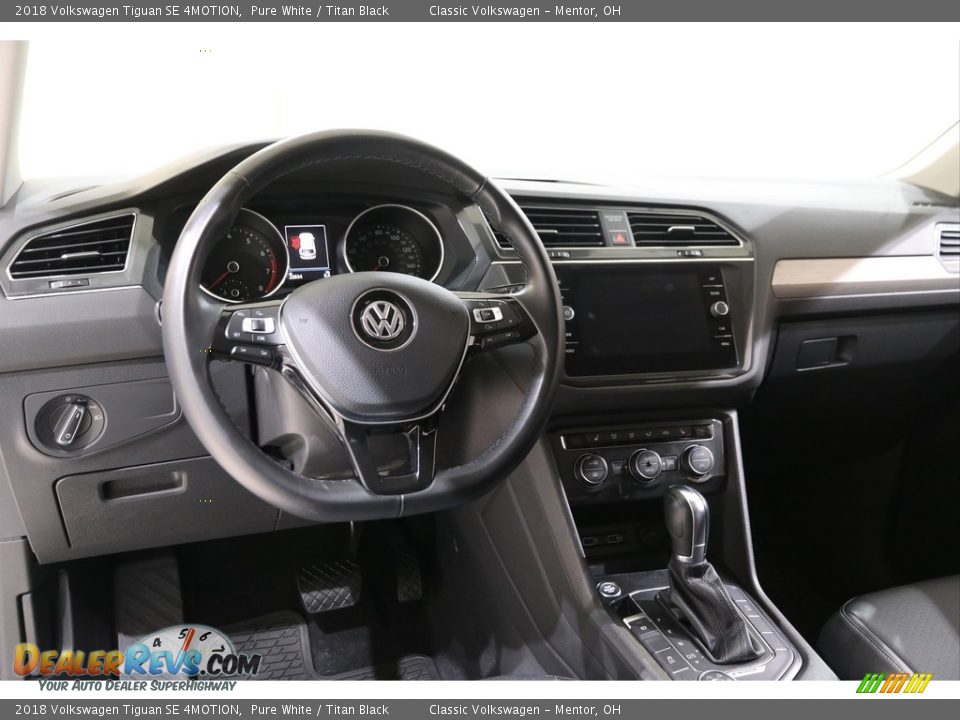 2018 Volkswagen Tiguan SE 4MOTION Pure White / Titan Black Photo #6