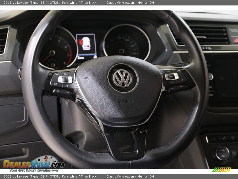 2018 Volkswagen Tiguan SE 4MOTION Pure White / Titan Black Photo #7