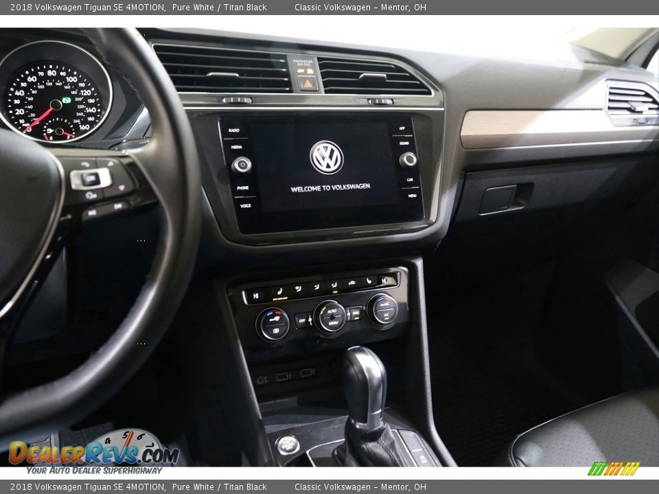 2018 Volkswagen Tiguan SE 4MOTION Pure White / Titan Black Photo #9