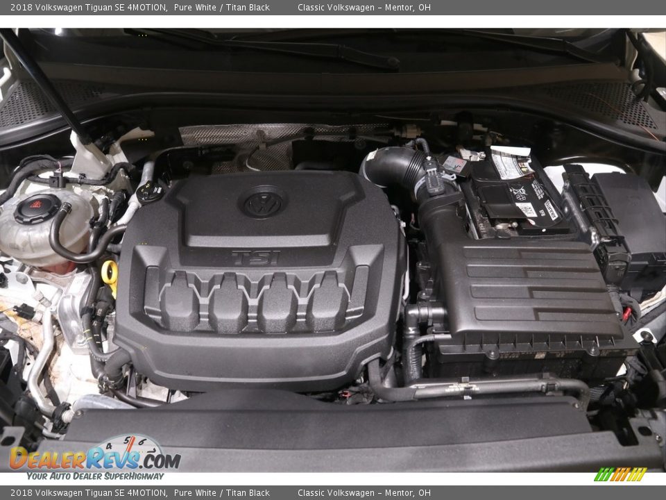 2018 Volkswagen Tiguan SE 4MOTION Pure White / Titan Black Photo #20
