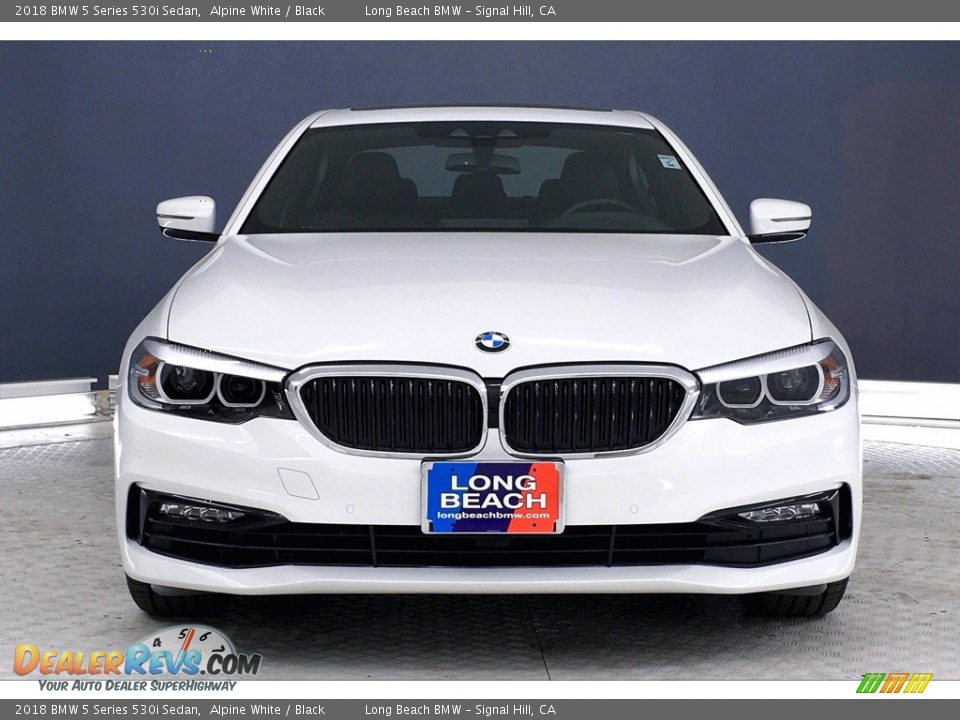 2018 BMW 5 Series 530i Sedan Alpine White / Black Photo #2