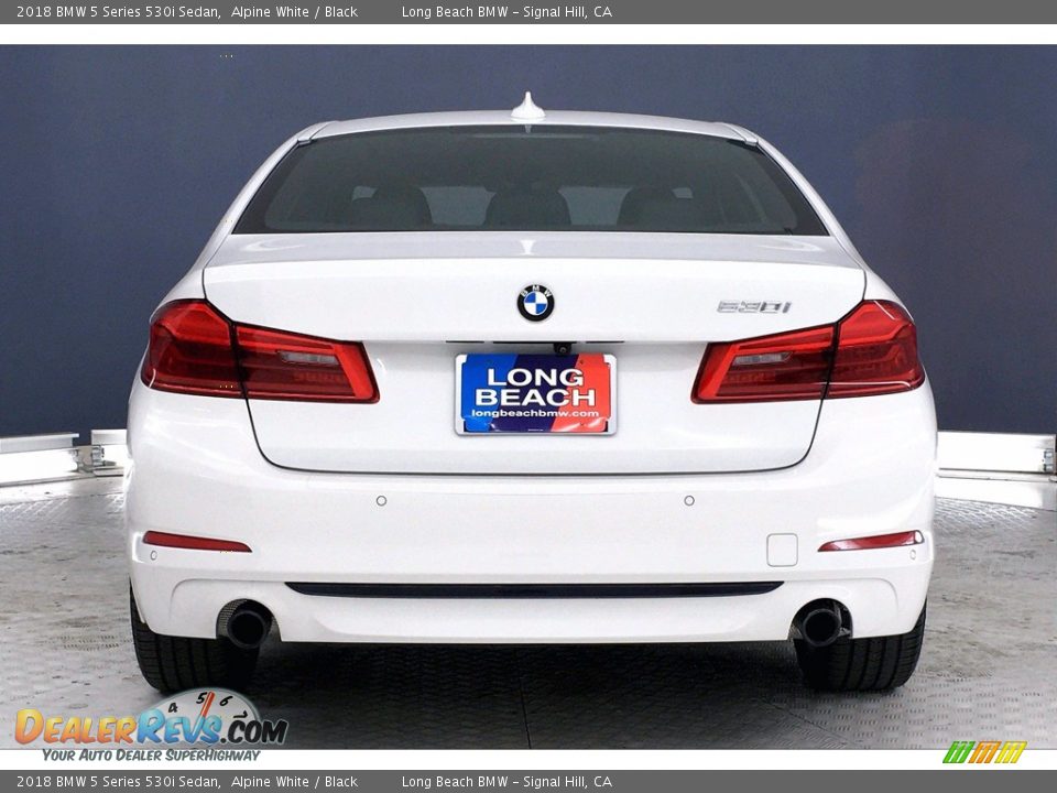 2018 BMW 5 Series 530i Sedan Alpine White / Black Photo #3