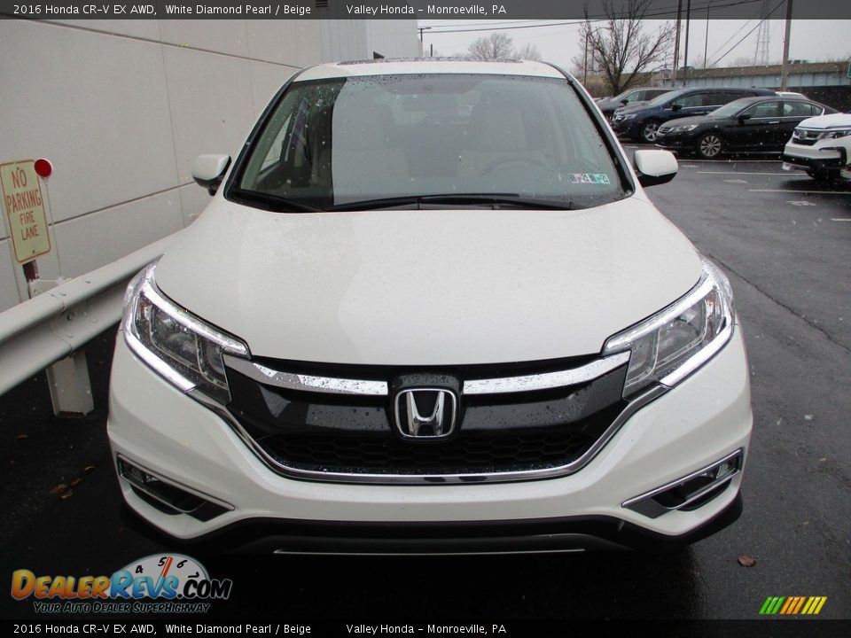 2016 Honda CR-V EX AWD White Diamond Pearl / Beige Photo #7