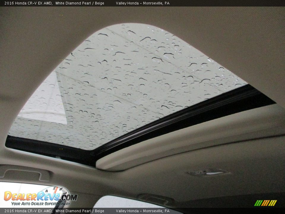 2016 Honda CR-V EX AWD White Diamond Pearl / Beige Photo #9