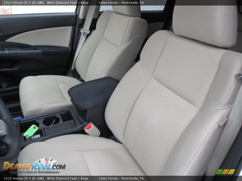 2016 Honda CR-V EX AWD White Diamond Pearl / Beige Photo #10