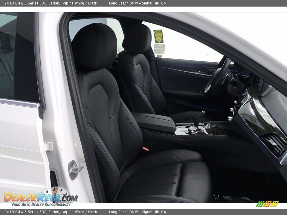 2018 BMW 5 Series 530i Sedan Alpine White / Black Photo #6