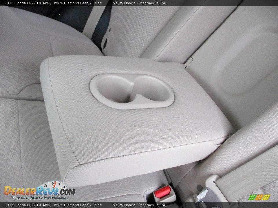 2016 Honda CR-V EX AWD White Diamond Pearl / Beige Photo #12