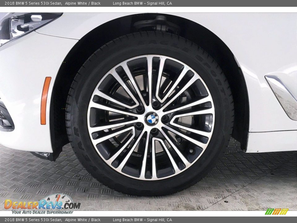 2018 BMW 5 Series 530i Sedan Alpine White / Black Photo #8
