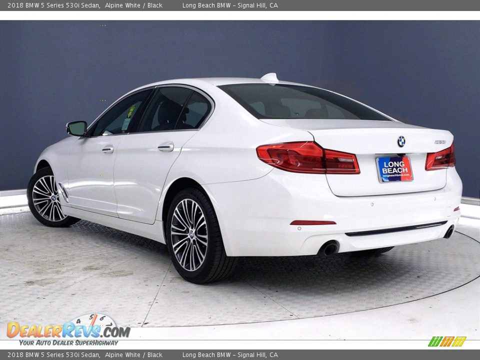 2018 BMW 5 Series 530i Sedan Alpine White / Black Photo #10