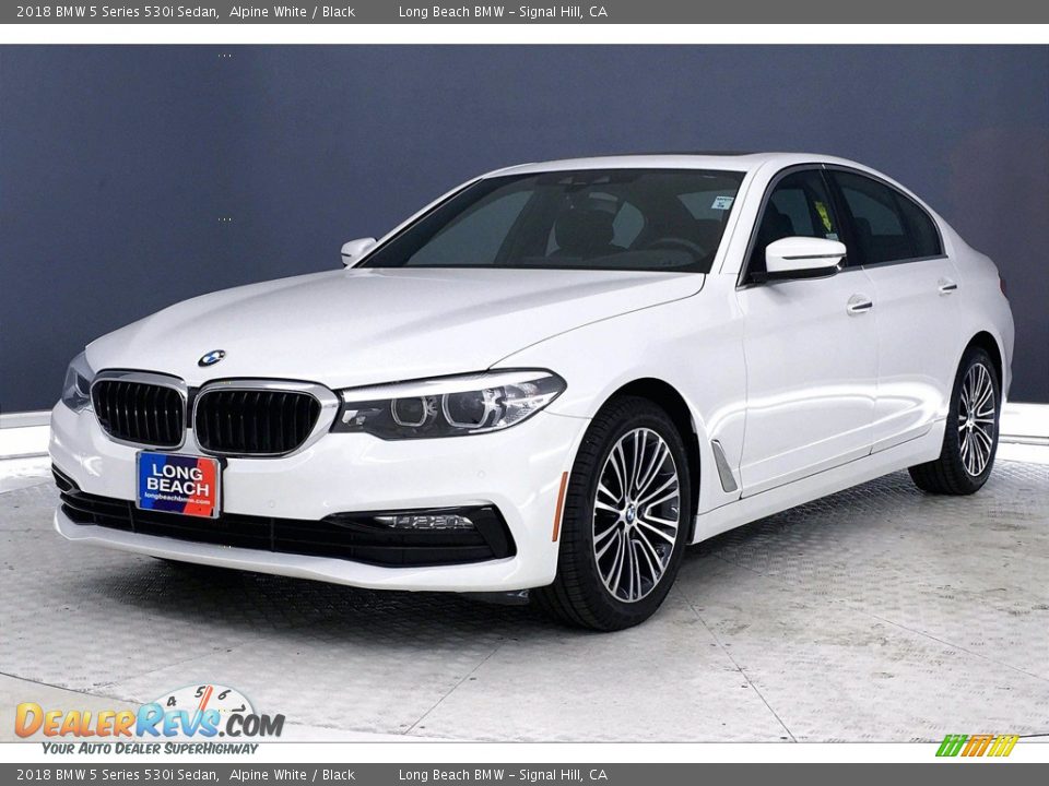 2018 BMW 5 Series 530i Sedan Alpine White / Black Photo #12