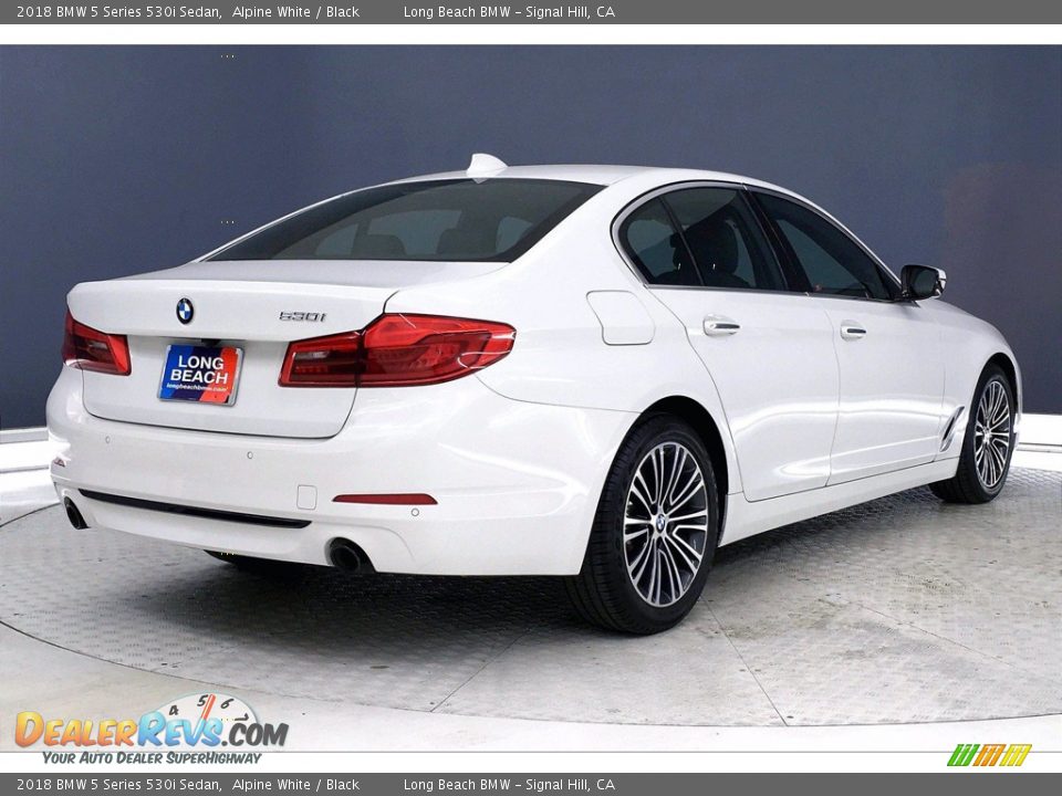 2018 BMW 5 Series 530i Sedan Alpine White / Black Photo #13