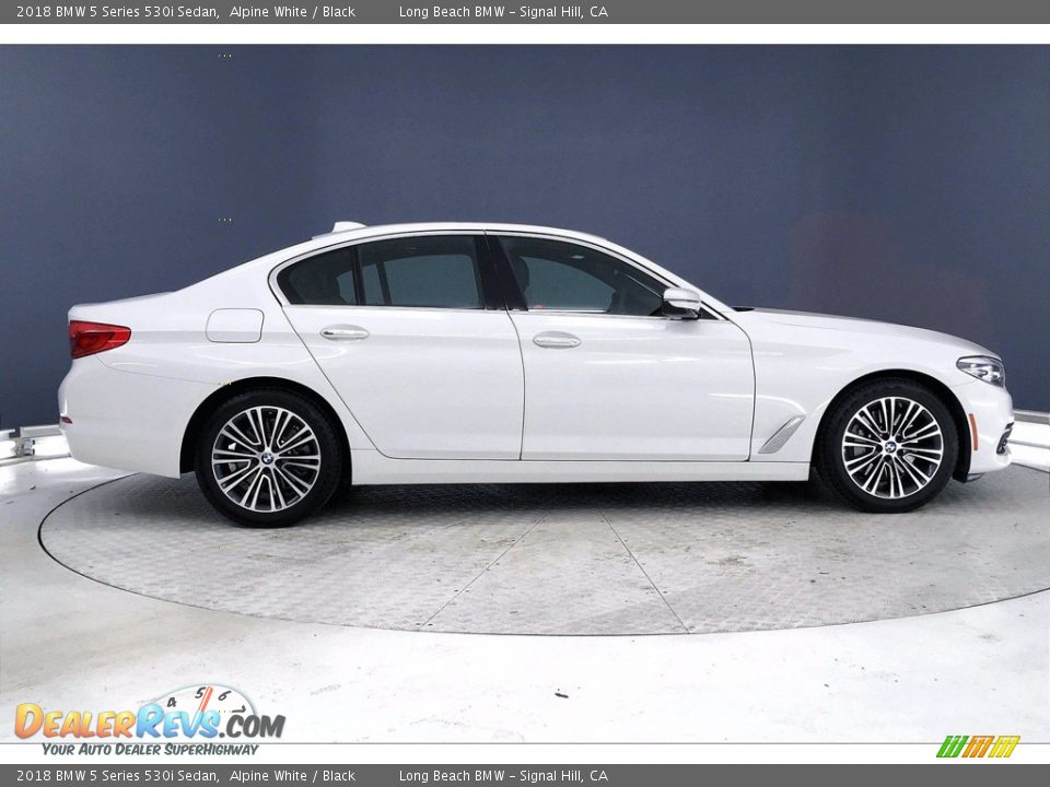 2018 BMW 5 Series 530i Sedan Alpine White / Black Photo #14