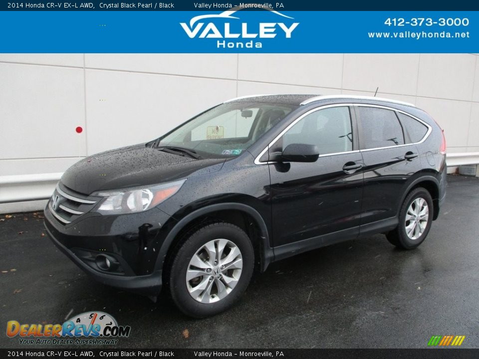 2014 Honda CR-V EX-L AWD Crystal Black Pearl / Black Photo #1