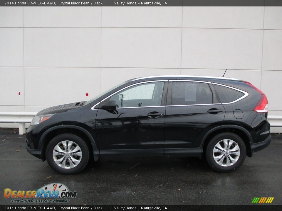 2014 Honda CR-V EX-L AWD Crystal Black Pearl / Black Photo #2
