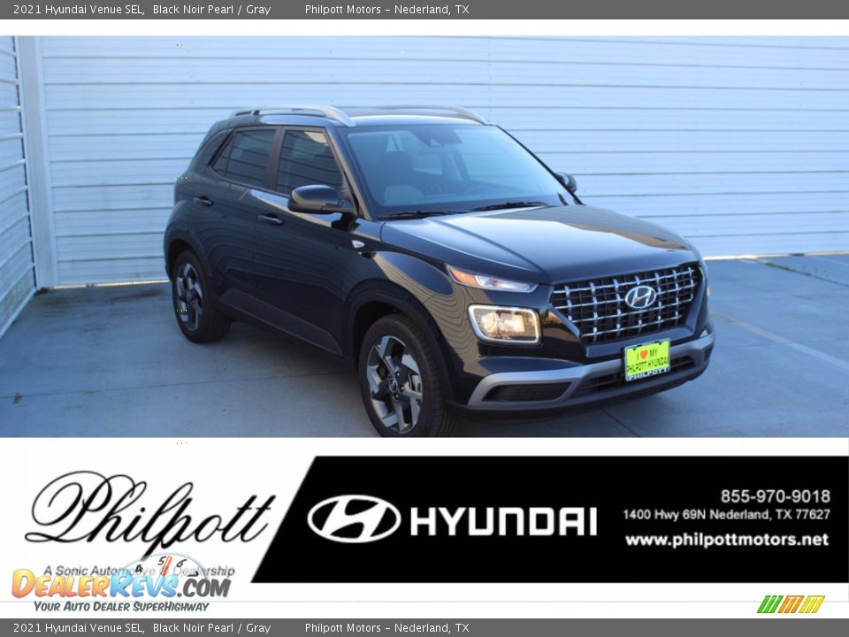 2021 Hyundai Venue SEL Black Noir Pearl / Gray Photo #1