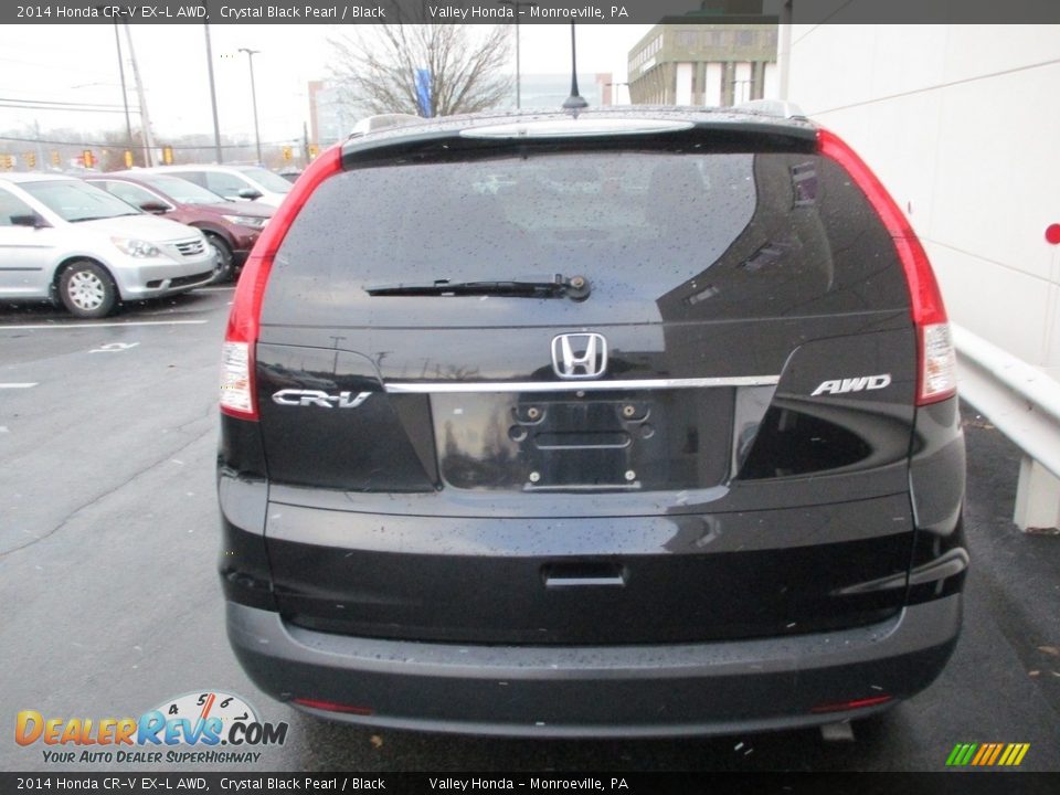 2014 Honda CR-V EX-L AWD Crystal Black Pearl / Black Photo #4