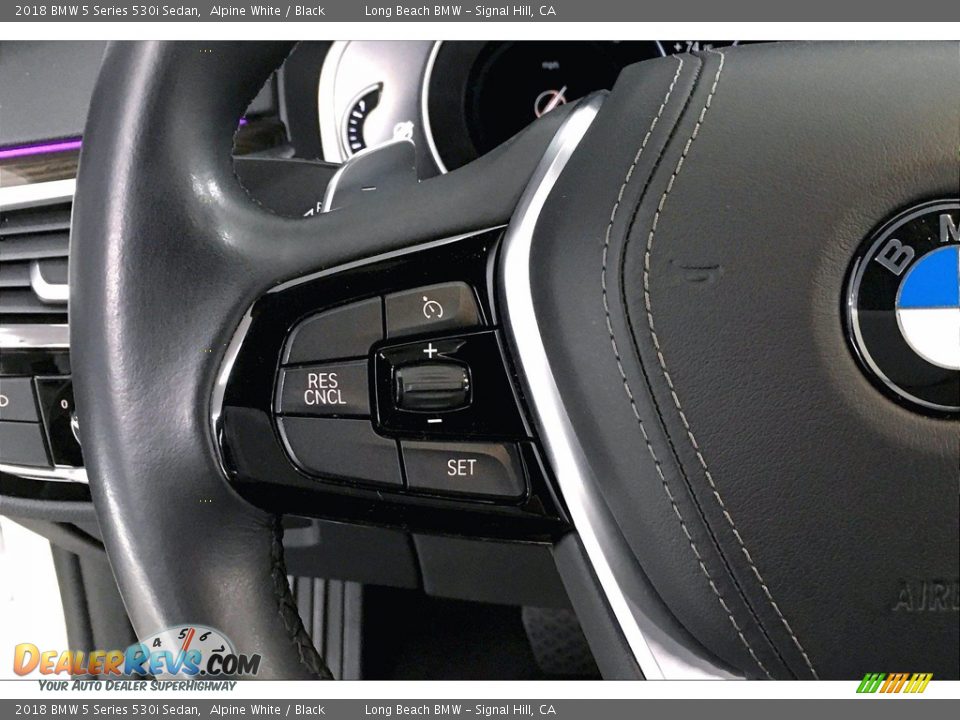 2018 BMW 5 Series 530i Sedan Alpine White / Black Photo #18