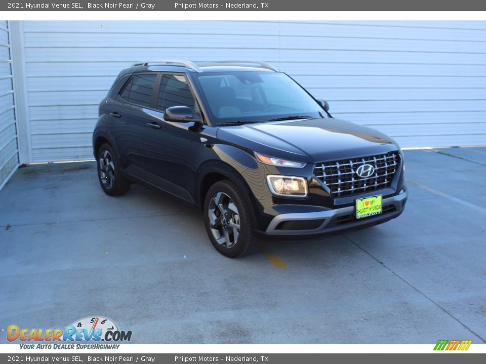 2021 Hyundai Venue SEL Black Noir Pearl / Gray Photo #2