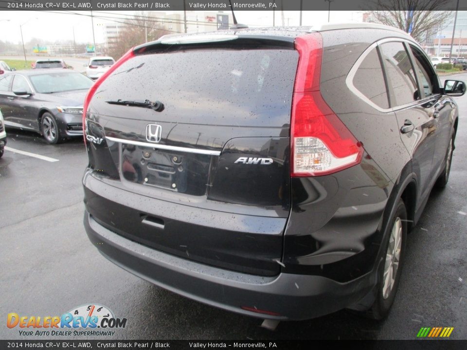 2014 Honda CR-V EX-L AWD Crystal Black Pearl / Black Photo #5