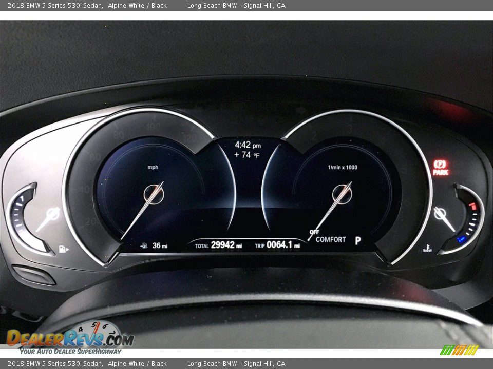 2018 BMW 5 Series 530i Sedan Alpine White / Black Photo #20