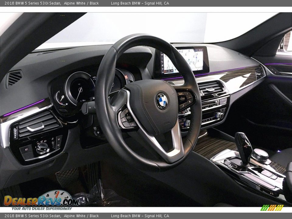 2018 BMW 5 Series 530i Sedan Alpine White / Black Photo #21