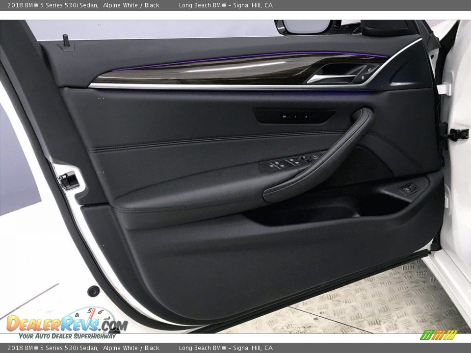 2018 BMW 5 Series 530i Sedan Alpine White / Black Photo #23