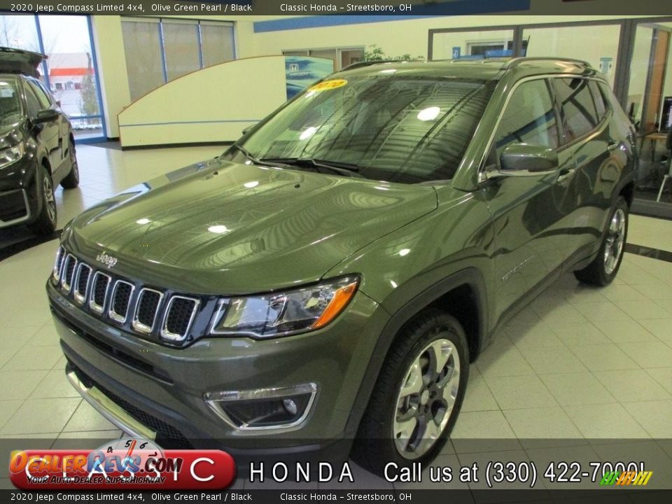 2020 Jeep Compass Limted 4x4 Olive Green Pearl / Black Photo #1