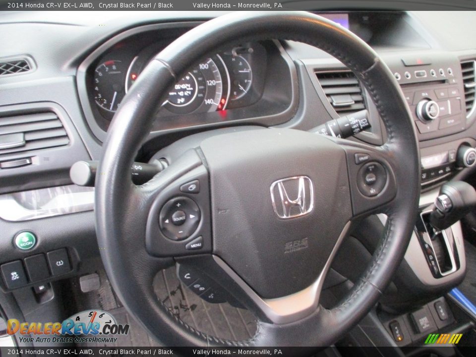 2014 Honda CR-V EX-L AWD Crystal Black Pearl / Black Photo #13