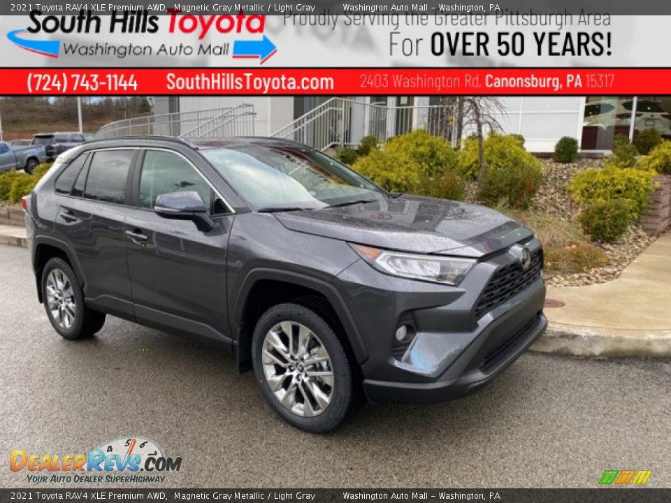 2021 Toyota RAV4 XLE Premium AWD Magnetic Gray Metallic / Light Gray Photo #1