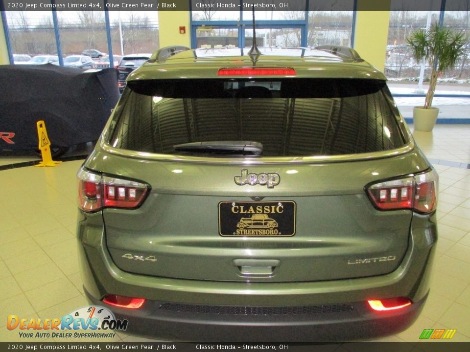 2020 Jeep Compass Limted 4x4 Olive Green Pearl / Black Photo #7