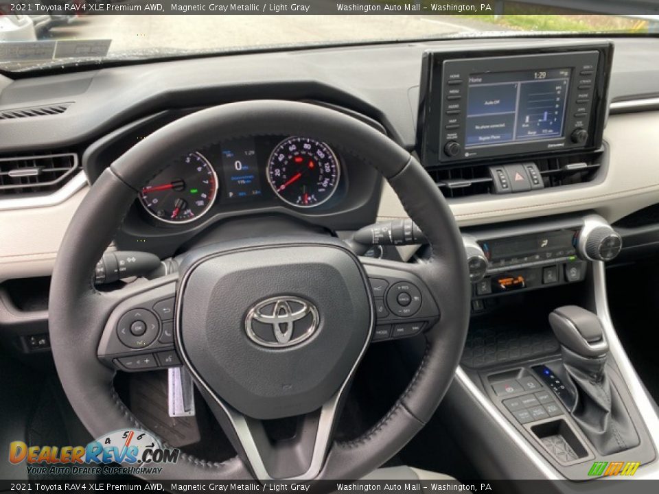 2021 Toyota RAV4 XLE Premium AWD Magnetic Gray Metallic / Light Gray Photo #6