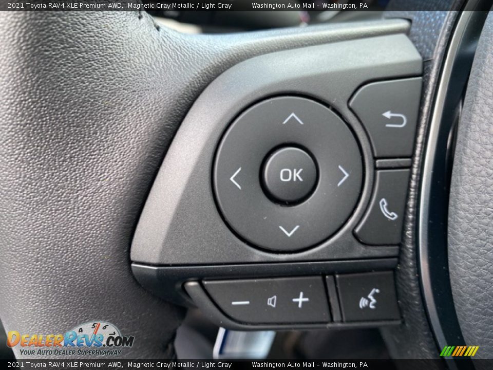 2021 Toyota RAV4 XLE Premium AWD Magnetic Gray Metallic / Light Gray Photo #7