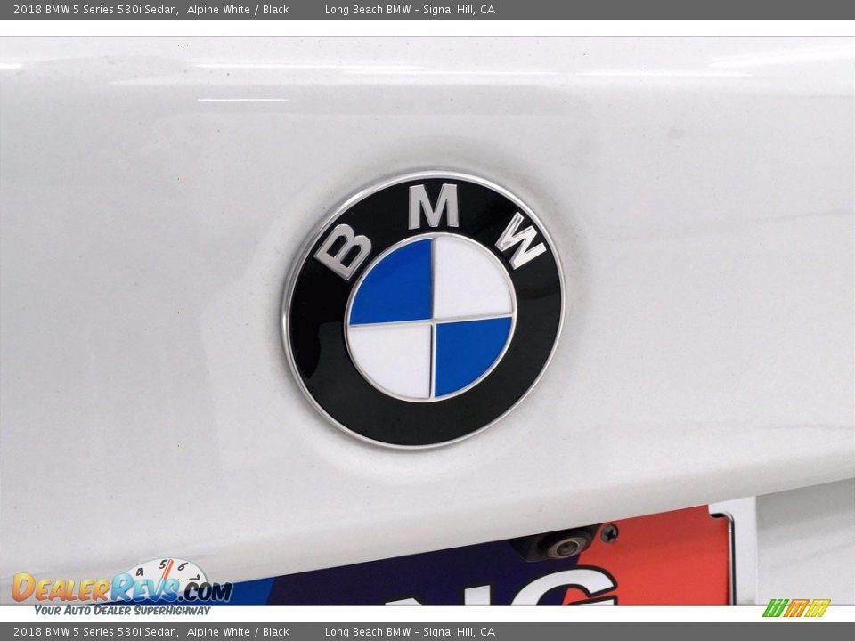 2018 BMW 5 Series 530i Sedan Alpine White / Black Photo #34