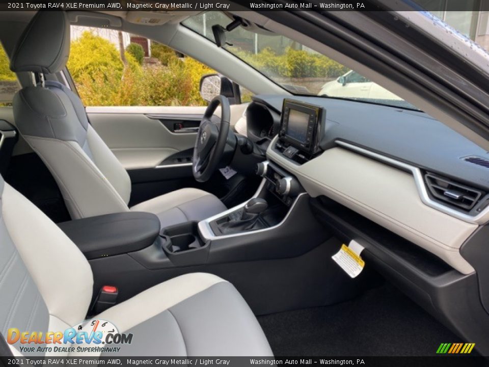 2021 Toyota RAV4 XLE Premium AWD Magnetic Gray Metallic / Light Gray Photo #12