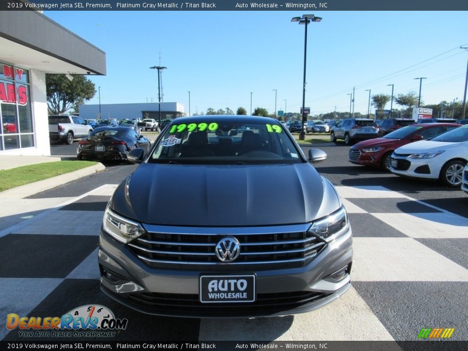 2019 Volkswagen Jetta SEL Premium Platinum Gray Metallic / Titan Black Photo #2