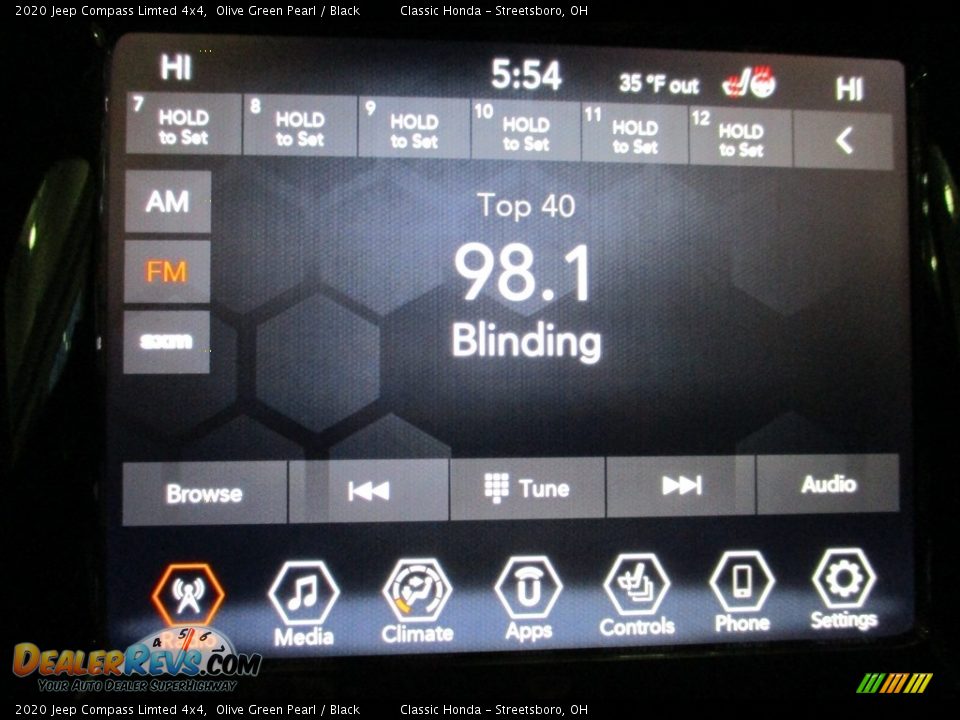 2020 Jeep Compass Limted 4x4 Olive Green Pearl / Black Photo #34