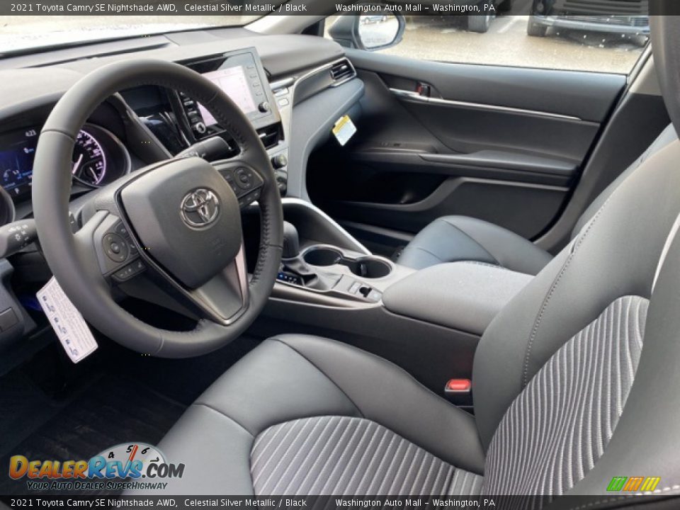 Black Interior - 2021 Toyota Camry SE Nightshade AWD Photo #4