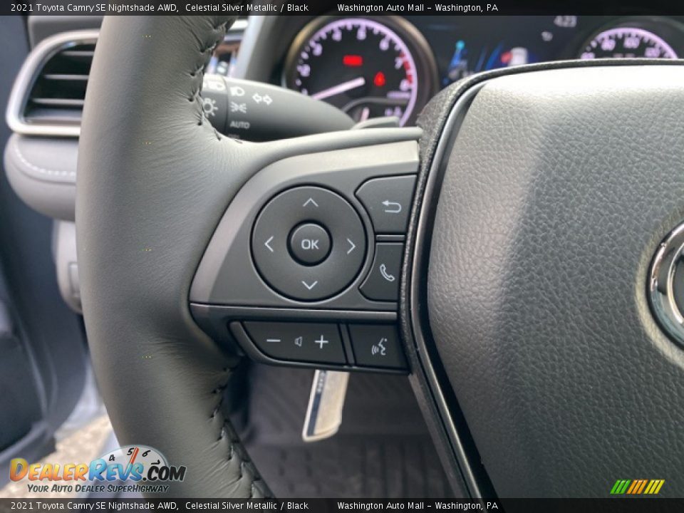 2021 Toyota Camry SE Nightshade AWD Steering Wheel Photo #7