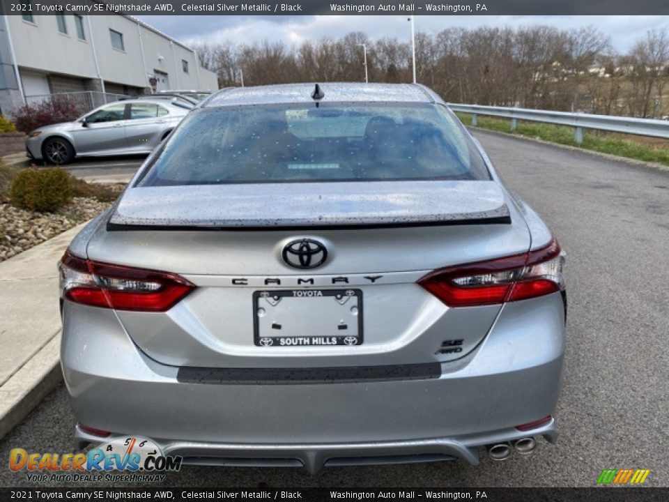 2021 Toyota Camry SE Nightshade AWD Celestial Silver Metallic / Black Photo #15