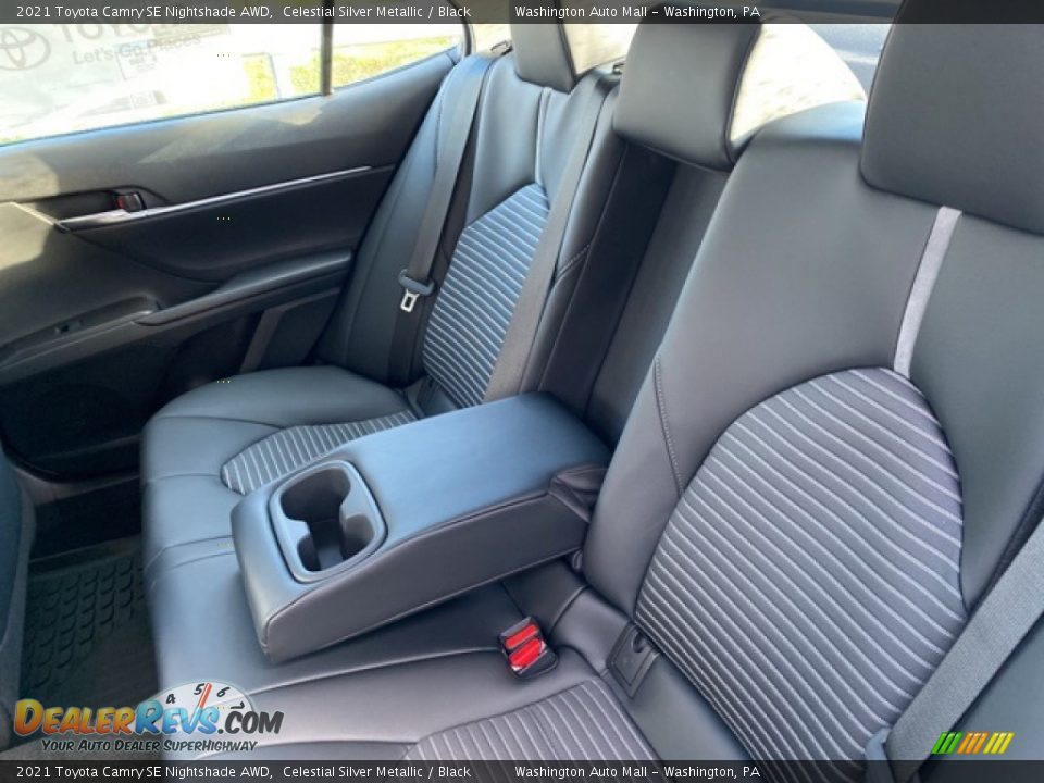 Rear Seat of 2021 Toyota Camry SE Nightshade AWD Photo #20