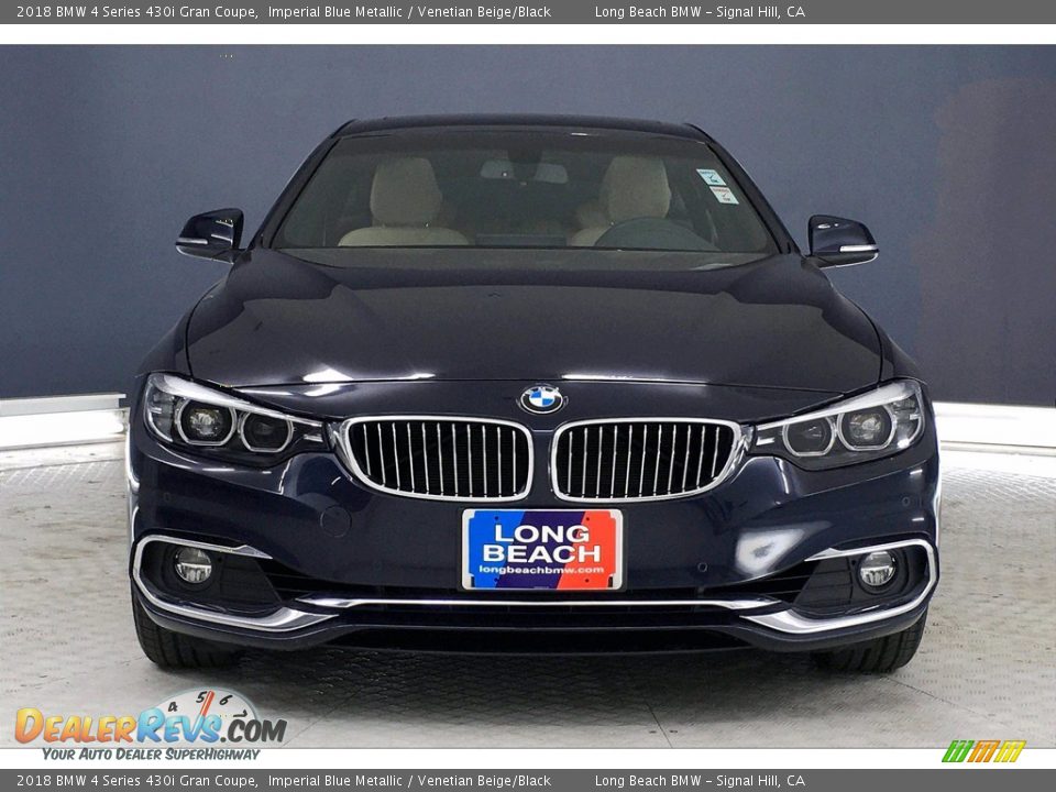 2018 BMW 4 Series 430i Gran Coupe Imperial Blue Metallic / Venetian Beige/Black Photo #2