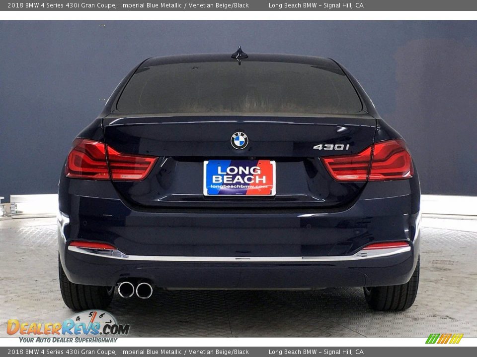 2018 BMW 4 Series 430i Gran Coupe Imperial Blue Metallic / Venetian Beige/Black Photo #3
