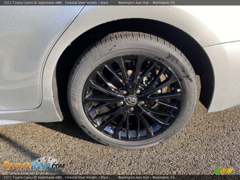 2021 Toyota Camry SE Nightshade AWD Celestial Silver Metallic / Black Photo #30
