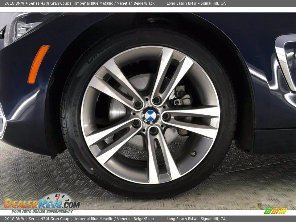 2018 BMW 4 Series 430i Gran Coupe Imperial Blue Metallic / Venetian Beige/Black Photo #8